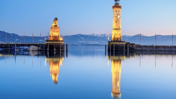 Lindau am Bodensee Hafeneinfahrt