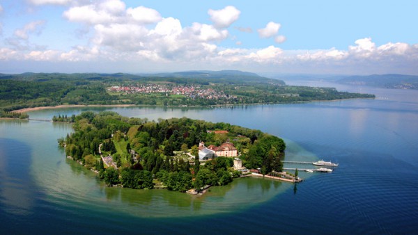 Insel Mainau am Bodensee Luftbild