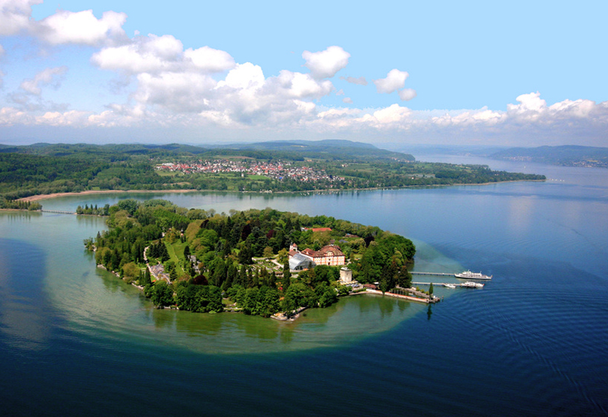 Insel Mainau am Bodensee Luftbild